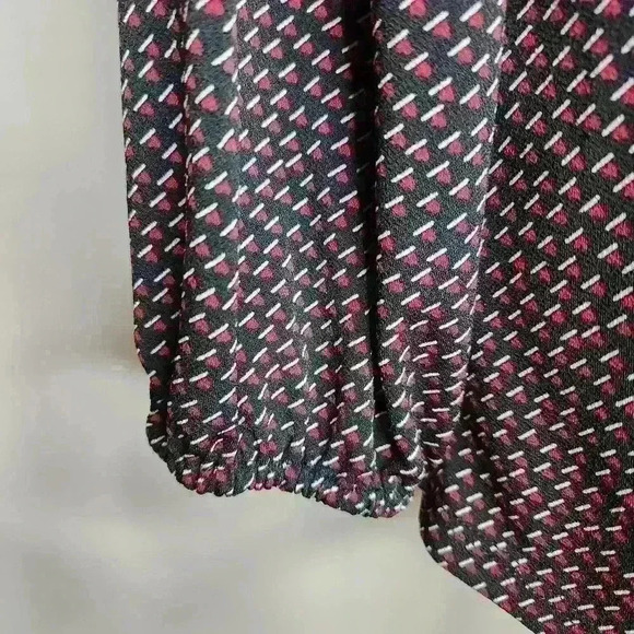 Adrianna papell women's black and red blouse size medium - Picture 6 of 9
